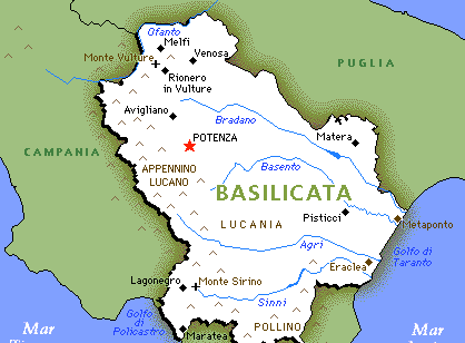 mappa basilicata